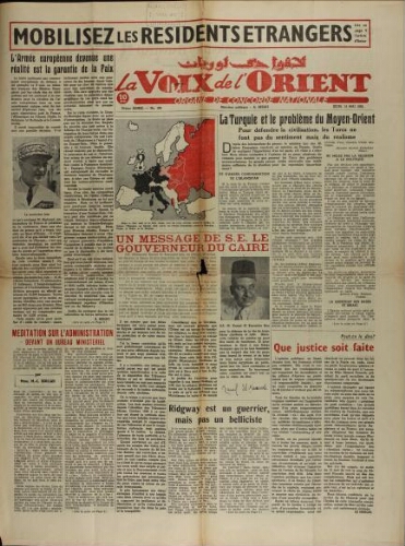 La Voix de l’Orient Vol.04 N°180 (15 mai 1952)