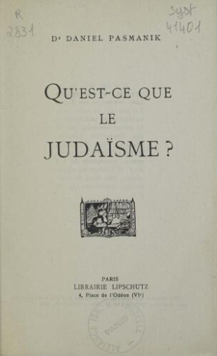 Qu'est-ce que le Judaisme?