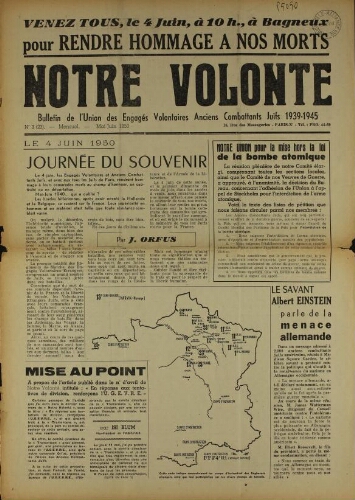 Notre Volonté  N°187 (juin 1986)