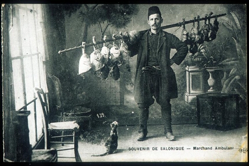 "Souvenir de Salonique - Marchand ambulant"