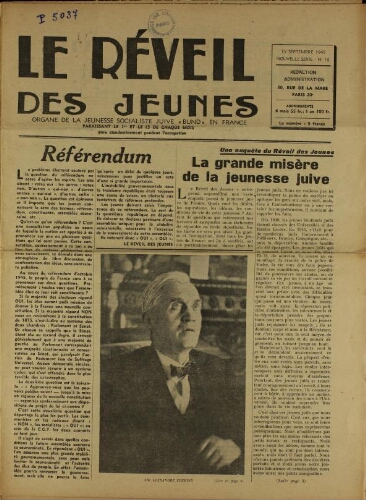 Le Réveil des Jeunes N°16 (15 sept. 1945)