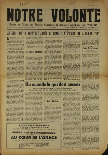 Notre Volonté  N°055 (sept. 1955)