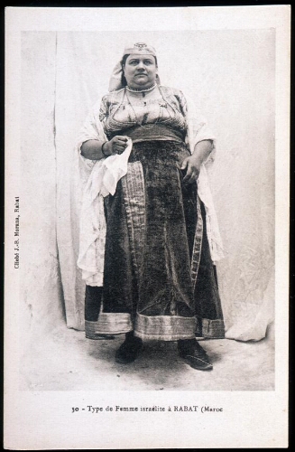 "Type de femme israélite à Rabat (Maroc)"