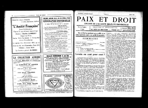 Paix et Droit.  (01/06/1928)