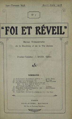 Foi et réveil Vol.02 N°07 (1918)