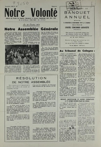 Notre Volonté  N°167 (nov. 1979)