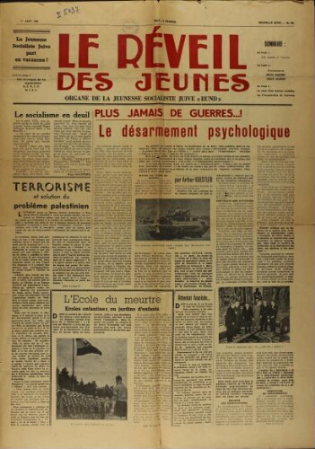 Le Réveil des Jeunes N°36 (01 août 1946)