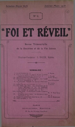 Foi et réveil Vol.02 N°06 (1918)