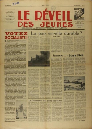 Le Réveil des Jeunes N°32 (01 juin 1946)