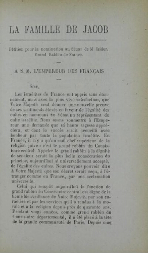 La Famille de Jacob  Vol.11 F°09 (1869-1870)
