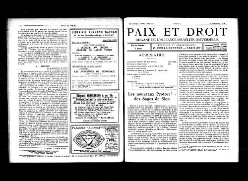 Paix et Droit.  (01/09/1928)