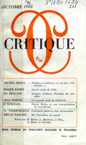 Martin Buber et son interprétation du hassidisme