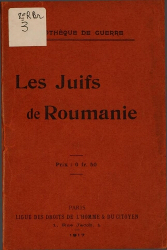 Les Juifs de Roumanie