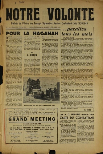 Notre Volonté  N°173 (avr. 1981)