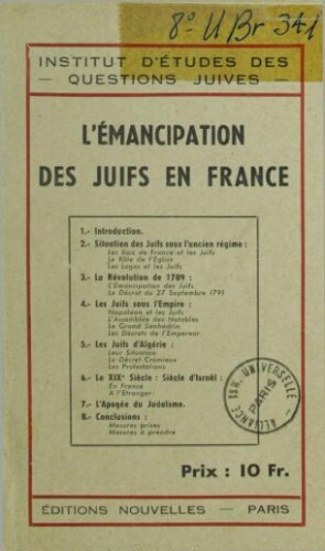 L'emancipation des Juifs en France