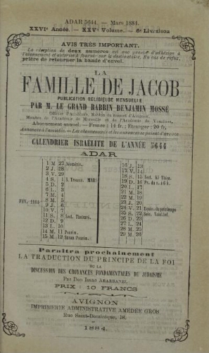 La Famille de Jacob  Vol.25 F°06 (1884-04)