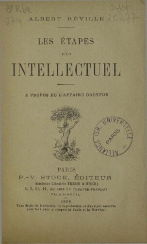 Les étapes d'un intellectuel : à propos de l'Affaire Dreyfus