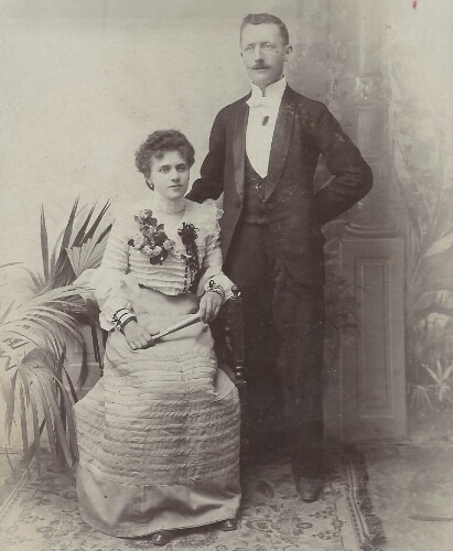 Marie Jerusalmi et son époux Moïse Benrey