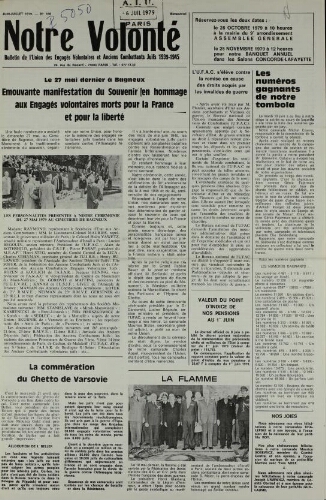 Notre Volonté  N°166 (juin 1979)