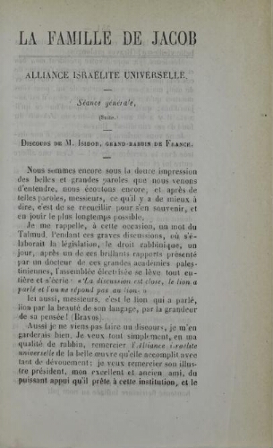 La Famille de Jacob  Vol.09 F°11 (1867-1868)