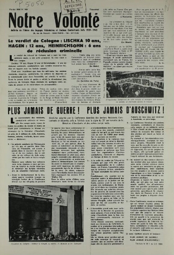 Notre Volonté  N°168 (févr. 1980)