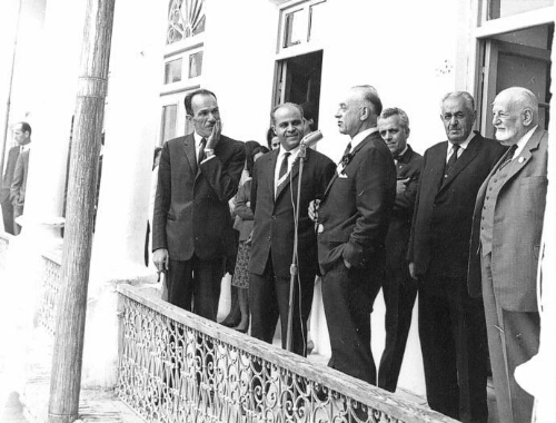 Visite du Président René Cassin à l’Ecole Populaire